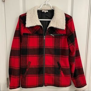 NEW! Plaid Sherpa